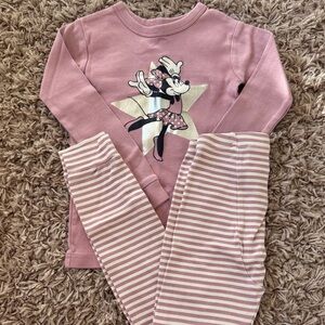 Gap Pink Minnie Mouse Pajama Set